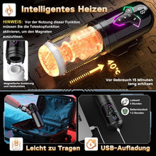 Load image into Gallery viewer, Beheizter Sex Spielzeug für die Männer Masturbator, Masturbieren für Männer 10 Vibrations &amp; 7 Stoß &amp; 5 Saugmodi, Zungenleck Taschenmuschi Sexspielzeug Masturbatoren, App-Steuerung Sex Toys Penispumpe