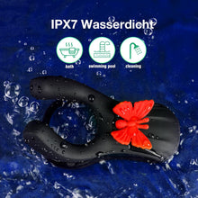 Load image into Gallery viewer, Penisring Vibrator mit 10 Vibrationsmodi, Premium Dehnbarer Silikon Penis Ring Sex Spielzeug für die Männer, Cockring Sexspielzeug für Paare Extrem Sex,Penisringe Sexspielzeug für Männer Solo Sex Toys