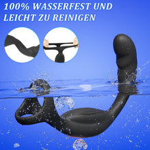 Load image into Gallery viewer, nal Vibrator Prostata Stimulation Männer mit Penisring Sex Spielzeug für die Männer Anal Dildo Analplug Analvibratoren für Mann Anal Plug Vibratorensets für Männer mit 9 Vibrationsmodi Sex Toys