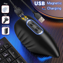 Load image into Gallery viewer, Silikon Elektrische Penis Trainer Vibrator für Männlicher Solo Masturbieren Einstellbare Größe Eichel Stimulator mit 10 Vibrationen Tappingmodi Masturbator Cup Sex Spielzeug für Männer Paare