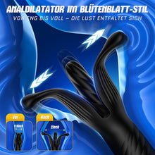 Load image into Gallery viewer, Soulour Analvibratoren für Mann Prostata Stimulation Männer, 4 IN 1 Expansions- und Schubmodi Analplug mit Penisring &amp; Hodenvibration, Sex Spielzeug für die Männer Anal Plug Vibrator mit 9x9 Modi Reif