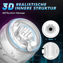 Load image into Gallery viewer, Masturbieren für Männer Elektrisch Masturbator, 10 Vibration Sex Spielzeug für die Männer Taschenmuschi, Penis Vbratorensets Sexspielzeug Solo Masturbatoren Handfrei, Sex Toyset für Man