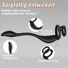 Load image into Gallery viewer, Prostata Stimulation Männer mit Penisring &amp; verlängerte Analvibratoren Sex Spielzeug für die Männer mit APP Vibratorensets für Männer 9 Vibrationsmodi Analplug Sex Spielzeug für die Paare
