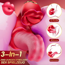 Load image into Gallery viewer, Vibration für frauen Zunge Vibrator, Sex Spielzeug für die Frau 3 in 1 Vibratorensets für frauen klitoris mit 10 Swing Modus sex toys，Sexspielzeug für frauen solo Vibratoren Sex toyset für woman
