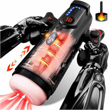Load image into Gallery viewer, LED Mastrubrator für Manner Handfrei mit Schub, Saug und Vibrationsmodi, Penis Vibratorensets Sexspielzeug für Manner Solo