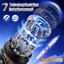 Load image into Gallery viewer, Elektrischer Masturbator Masturbieren für Männer 7 Teleskopfunktion &amp; Rotierend &amp; Saugen, Sex Spielzeug für die Männer Realistisch Zungenleck Blowjob, Taschenmuschi Masturbatoren Penis Pussy Sex Toys