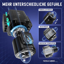 Load image into Gallery viewer, Masturbieren für Männer, Elektrischer Masturbator Sex Spielzeug für die Männer mit 7 Teleskop und Drehfunktionen 7 Vibrationsmodi, Taschenmuschi Masturbatoren Erotisches Sexspielzeug für Männer Solo