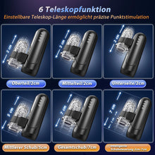 Load image into Gallery viewer, Masturbieren für Männer, Elektrischer Masturbator Sex Spielzeug für die Männer mit 6 Teleskopfunktion und 5 Einstellbaren Geschwindigkeiten 10 Vibrations Masturbatoren Sexspielzeug