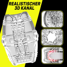 Load image into Gallery viewer, Masturbator Taschenmuschi Sex spielzeug für die Männer,Realistischer 3D Masturbation Erotik Manuelle Cup Masturbatoren Eichel Stimulation Pocket Pussy Blowjob Penis Sex Toyset für Man Solo
