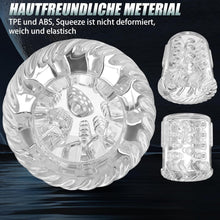 Load image into Gallery viewer, Elektrischer Masturbator Sex Spielzeug für die Männer，Masturbieren für Männer Handfrei mit 7 Modi Saugen &amp; Vibrieren &amp; Schieben &amp; Rotieren und Lecken，Taschenmuschi Realistisch Masturbatoren
