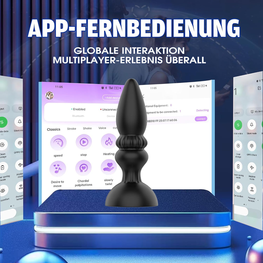 Analvibratoren für Mann mit 10 Vibration Analplug# für Männer mit App-Steuerung analvibrator Anal toy Buttplug Prostata Stimulator Anal Plug Vibratorensets Sex Spielzeug für Paare