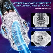 Load image into Gallery viewer, Hochfrequenz Elektrischer Masturbator Cup, 9 Vibration mit 9 Saugmodi, Sex Spielzeug für die Männer, Masturbieren für Männer solo Taschenmuschi Blowjob Penis Masturbatoren mit Vagina Pussy, Sex Toy