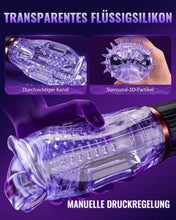 Load image into Gallery viewer, Masturbieren für Männer mit Zungenleck Sex Spielzeug für die Männer - Full-Wrap Masturbator Sexspielzeug für Männer Solo, Penis Eichel Vibrator Masturbator, KI-Interaktion Sex Toyset für Man