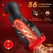 Load image into Gallery viewer, Masturbieren für Männer Dual-End Beads Stimulation 9 Vibration, Sex Spielzeug für die Männer Masturbator Penis Vibrator 4 Wellensaugen, Sex Toyset für Man mit Manuelles Trainer App Control Contitop