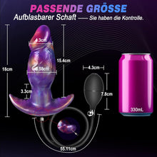 Load image into Gallery viewer, Aufblasbar Analplug Anal Dildo Butt Plug mit Pumpe BDSM Extrem Inflatable Anal Plug Analdildo Analtoy Analdehner Monster Dildo XXL Silikon Groß Dick für Männer Frauen