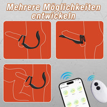 Load image into Gallery viewer, Prostata Stimulation Männer mit Penisring &amp; verlängerte Analvibratoren Sex Spielzeug für die Männer mit APP Vibratorensets für Männer 9 Vibrationsmodi Analplug Sex Spielzeug für die Paare