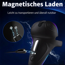 Load image into Gallery viewer, Silikon-Vibrator für Penis mit Penisring und 10 Vibrationsmodi