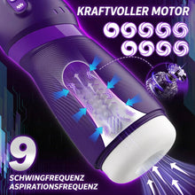 Load image into Gallery viewer, ultrarealistische Vaginette mit 9 Vibrations- und Saugmodi, freihändiger Masturbator für Männer, Sexspielzeug mit App-Steuerung, 3D-Vibration