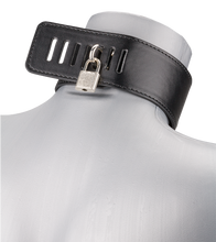 Load image into Gallery viewer, BDSM-Halsband mit Schloss und Leine