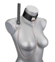 Load image into Gallery viewer, BDSM-Halsband mit Schloss und Leine