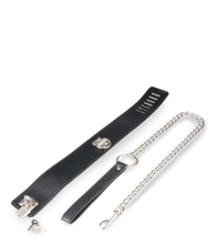 Load image into Gallery viewer, BDSM-Halsband mit Schloss und Leine