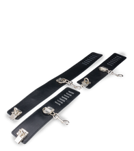 Load image into Gallery viewer, BDSM-Stange mit Halsband und Handfesseln