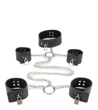 Load image into Gallery viewer, Hand- und Fußfesseln mit Halsband