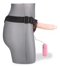 Load image into Gallery viewer, Hohler Strap-On-Dildo mit Vibration
