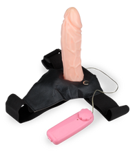 Load image into Gallery viewer, Hohler Strap-On-Dildo mit Vibration