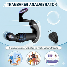 Load image into Gallery viewer, Prostata-Massagegeräte, Anal-Sexspielzeug mit Penisringen, ferngesteuerter Analvibrator mit 10 Stoß- und Vibrationsmodi