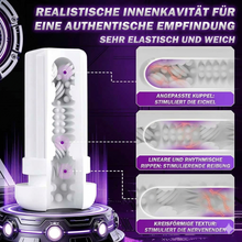 Load image into Gallery viewer, ultrarealistische Vaginette mit 9 Vibrations- und Saugmodi, freihändiger Masturbator für Männer, Sexspielzeug mit App-Steuerung, 3D-Vibration