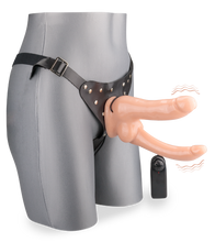 Load image into Gallery viewer, Vibrierender Doppel-Strap-On